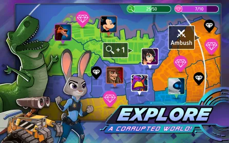 Screenshot Disney Heroes: Battle Mode