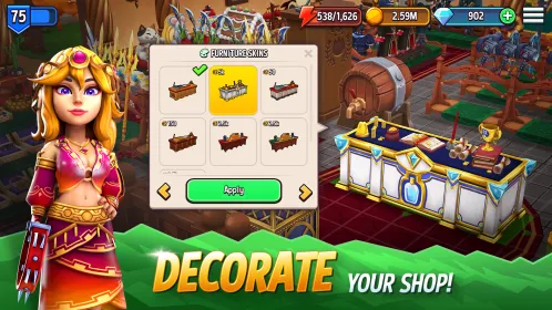 Screenshot Shop Titans: Crafting Tycoon