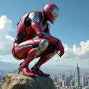 Super Crime Steel War Hero Iron Flying Mech Robot