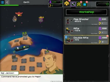 Screenshot Turret Fusion Idle Clicker