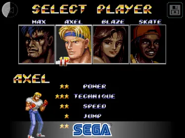 Screenshot Streets of Rage 2 Classic