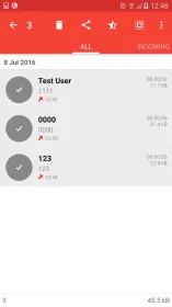 Screenshot ACR Phone