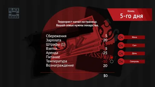 Screenshot Black Border: пограничная игра