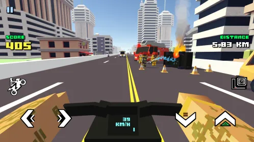 Screenshot Blocky Moto Racing – мотоцикл симулятор