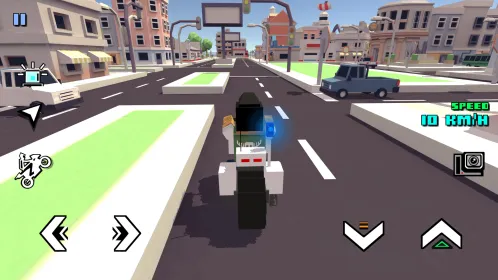 Screenshot Blocky Moto Racing – мотоцикл симулятор