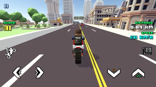Screenshot Blocky Moto Racing – мотоцикл симулятор