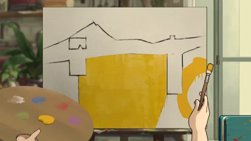 Screenshot Behind the Frame: Живые полотна