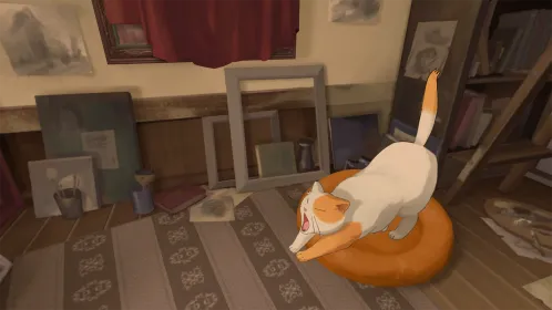 Screenshot Behind the Frame: Живые полотна