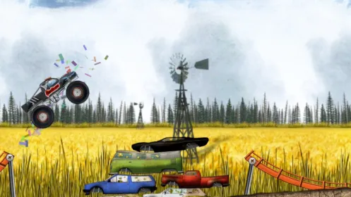 Screenshot Stickman Downhill Monstertruck