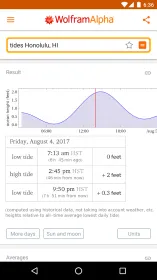 Screenshot WolframAlpha