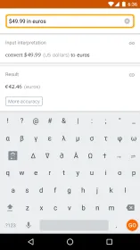 Screenshot WolframAlpha