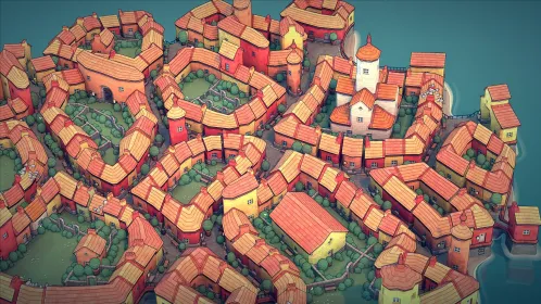 Screenshot Townscaper