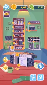 Screenshot Биткоин майнинг: симулятор