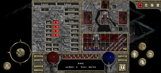 Screenshot DevilutionX - порт Diablo 1