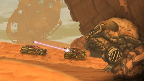 Screenshot Road Warrior Nitro: пустыня