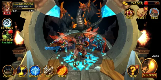 Screenshot Death Dungeon : Demon Hunting RPG