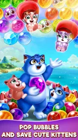 Screenshot Bubble Shooter: Cat Pop Island