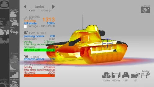 Screenshot Armor Inspector - для WoT