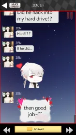 Screenshot Mystic Messenger