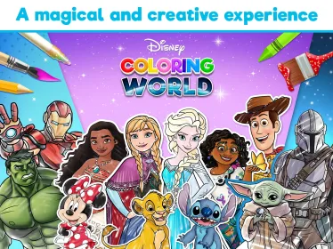 Screenshot Disney: мир раскрасок