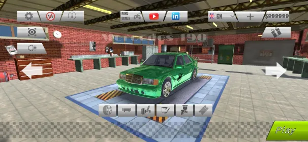 Screenshot Lada Car Drift, Парковка