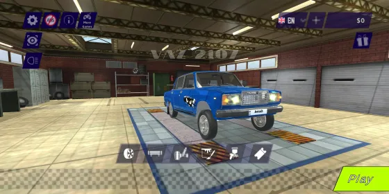 Screenshot Lada Car Drift, Парковка