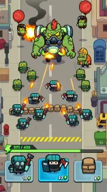 Screenshot Alien Fight: Police vs Zombie
