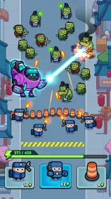 Screenshot Alien Fight: Police vs Zombie
