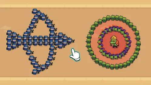 Screenshot Alien Fight: Police vs Zombie
