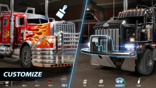 Screenshot Big Rig Racing: Драг рейсинг