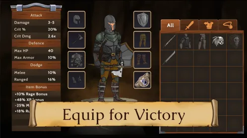 Screenshot Obsidian Knight RPG